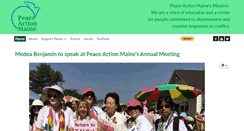 Desktop Screenshot of peaceactionme.org