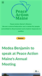 Mobile Screenshot of peaceactionme.org